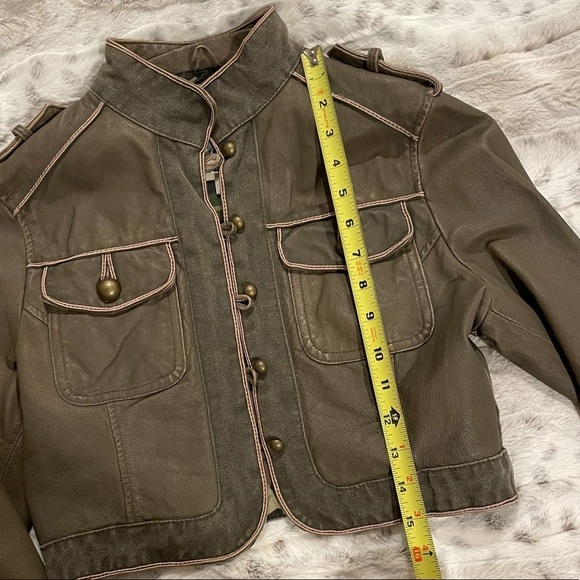 Wilson’s Leather Cropped Military/Band Jacket S - Picture 5 of 14